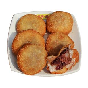 油炸糕东北老式油炸糕点木糖醇特色小吃 红豆馅8个袋包邮油炸小吃