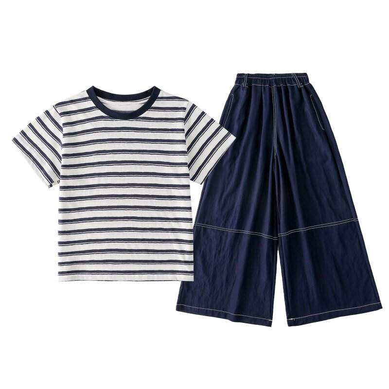 女童短袖套装夏季韩版女孩T恤牛仔裤两件套中大童休闲童装夏衣服