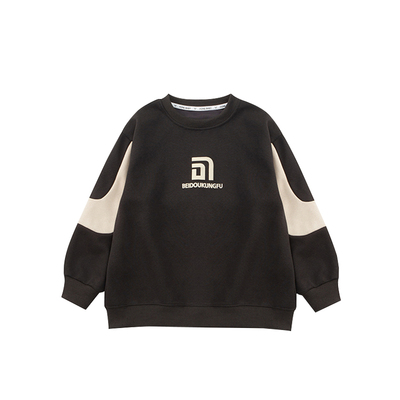 男童卫衣秋冬款帅气圆领