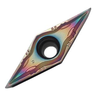 刃天下 走心机精车刀片VBGT110301-DF/VCGT110302-DF不锈钢七彩