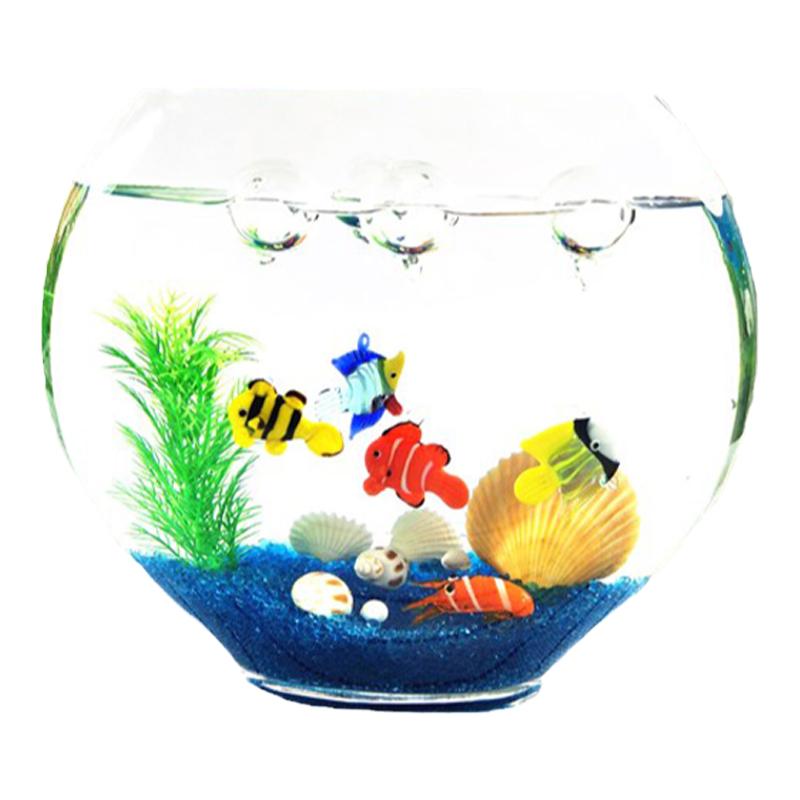 鱼缸悬浮球漂浮饰品玻璃夜光鲸鱼浮球泡泡创意花瓶微景观装饰造景