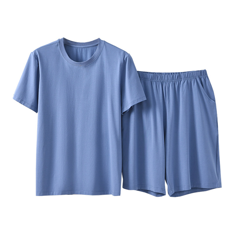 男士莫代尔棉宽松大码家居服套装