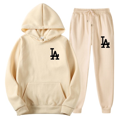 Simple couple hooded casual suit简约情侣百搭连帽休闲运动套装