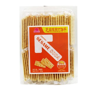 360g*6包果子町苏打饼多种口味菓子丁奶盐味芝麻梳打饼干咸味零食