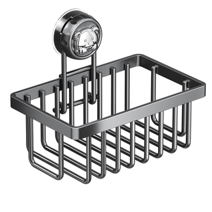 吸盘厨房水槽沥水置物架壁挂多功能洗碗池抹布海绵刷钢丝球收纳篮