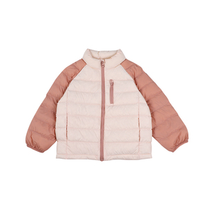 夏生杜邦三防鸭绒羽绒服男女童立领轻薄羽绒外套儿童保暖秋冬新款