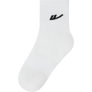 【精梳棉】回力袜子女2026春夏新款棉袜中筒袜透气防臭长袜子男款