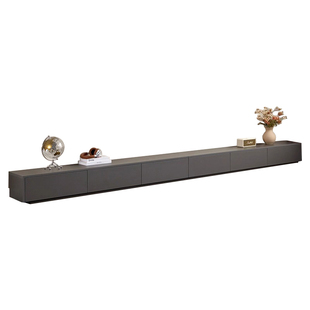 实木电视柜现代简约大小户型落地柜意式家用小户型轻奢高级地台柜