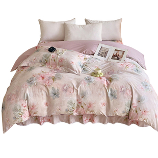 纯棉被套单件248x248cm全棉磨毛220x250被套229x230四件套可定制