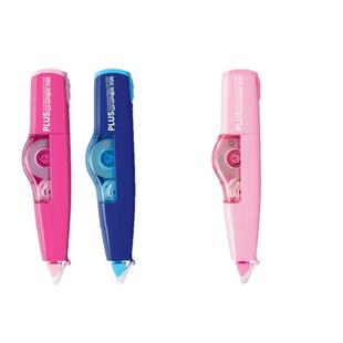 5个送笔袋 日本PLUS普乐士修正带6m改正带可换替芯625/635R小学生用透明涂改带高颜值女生改错带学习用品文具