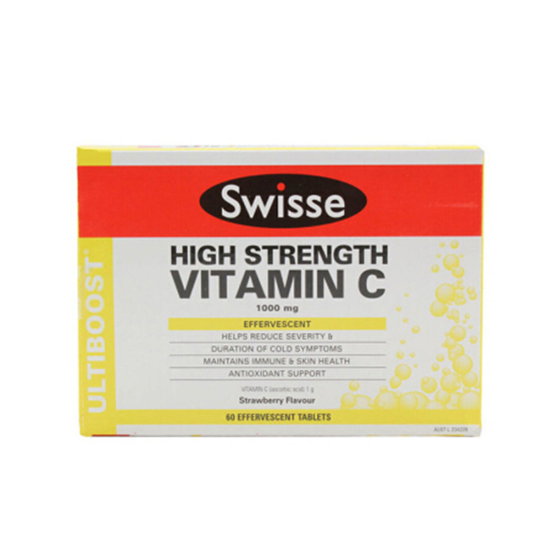 澳洲斯维诗Swisse维C VC泡腾片60片 抵抗 免疫 补充维生素c
