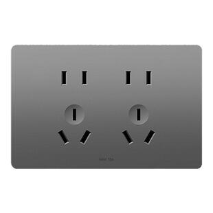 国际电工超薄118型开关插座墙壁家用9孔12孔15孔暗装联排多孔面板