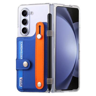 韩款适用三星zfold5手机壳fold4保护套flod7腕带笔槽zfold6折叠屏zflod3全包防摔fo7可放卡w22挂绳套透明外壳