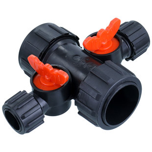 农用喷灌带滴开关2寸农田浇水软管三通阀菜地微喷带四通阀门接头