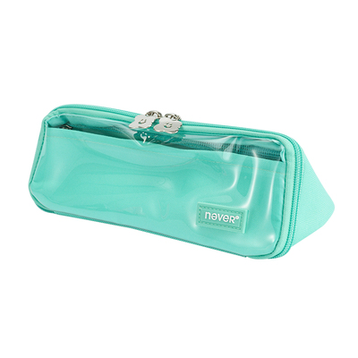 never果冻屋笔袋透明大可视层女生文具原创学生文具吧唧痛包笔袋