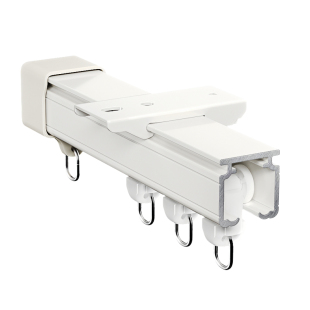 免打孔L形浴帘杆弧形浴帘轨道浴室杆直形U形窗帘轨道套装窗帘架盒