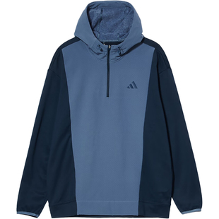 Adidas/阿迪达斯正品半拉链高尔夫男女连帽运动卫衣IW1407