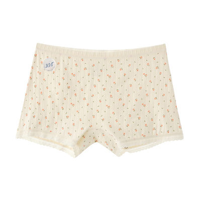 A类纯棉安全裤女二合一平角内裤