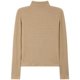 Mind Bridge2026新款肌理感打底春季高领长袖T恤女士修身显瘦内搭