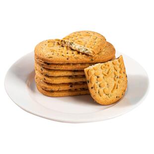 康点散称独立包装无糖全麦饼干五谷杂粮咸香酥脆4味营养早餐零食