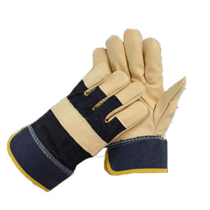 短款头层牛皮 电焊手套 焊工焊接手套耐高温隔热耐用劳保防护手套