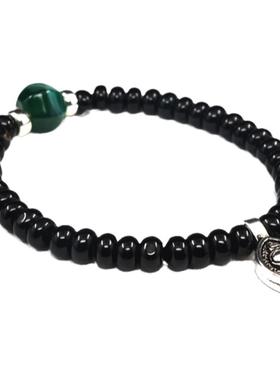 原创天然玛瑙纯银祥云手串