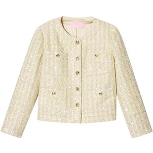 【珠片粗花纱】SALT.P可颜粗花呢学院千金小香风外套秋