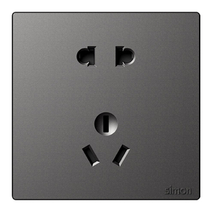 西蒙Simon开关插座52S系列118型五孔孔插座面板空调雅白自由拼装