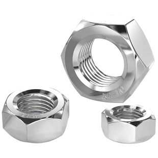 321/316/310S/2205不锈钢六角螺母细牙反牙螺丝帽大全M2-M16