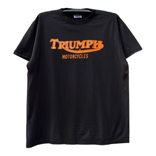 Triumph Motorcycles主题T恤vintage古着哥特风怪味潮牌短袖T恤