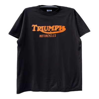 Triumph Motorcycles主题T恤vintage古着哥特风怪味潮牌短袖T恤