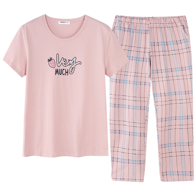 新一步睡衣女夏季2022年纯棉