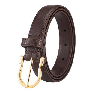 奥康皮带女士牛皮简约装饰2026新款配裙子牛仔裤腰带配饰细款裤带