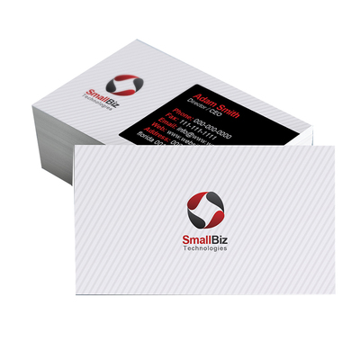 定制名片亮哑膜PVC双面印刷