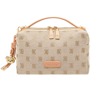 奥康小方包2026新款斜挎包大容量手提包女款帆布单肩包情人节礼物