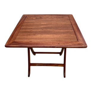 刺猬紫檀折叠桌正方形餐桌茶桌棋牌桌学习桌红木小饭桌小户型桌子