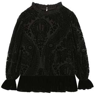 落落狷介高端小资小上衣新中式2025年新款设计感小众套头衬衫打底