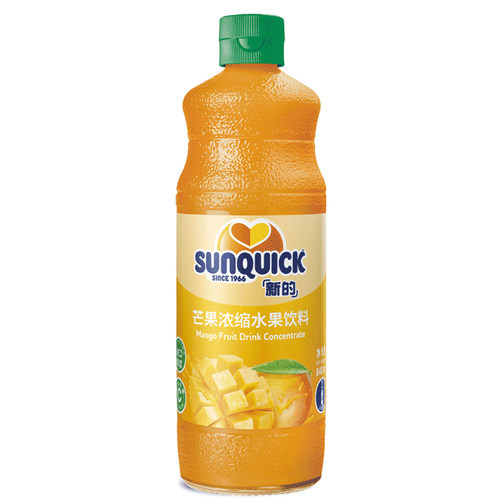 【官方直营】Sunquick/新的浓缩芒果汁840ML/鸡尾酒辅料浓缩果汁