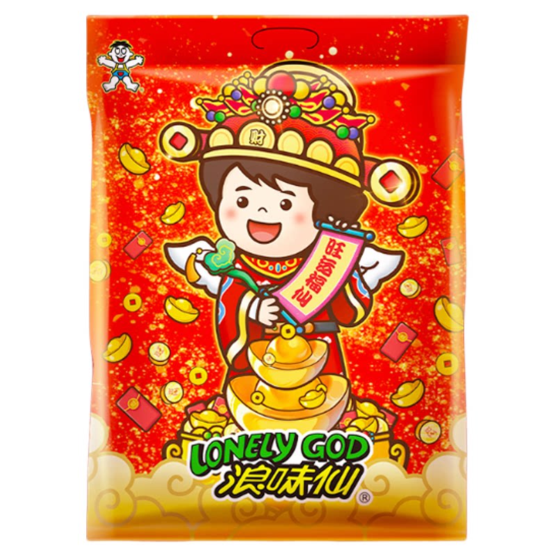 旺旺旺运福仙礼包493g浪味仙膨化酥脆薯条薯片送礼休闲零食礼包