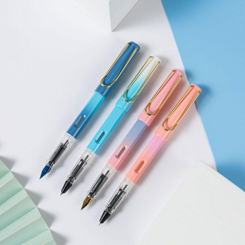 恋上字架装盒装小学生用套装礼盒用吸墨批发双正姿器墨囊练字钢笔