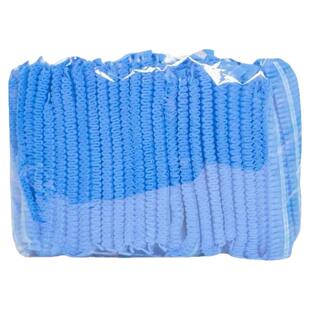 一次性帽子男无纺布头套一次性帽子防尘工作帽劳保帽条形帽工作帽