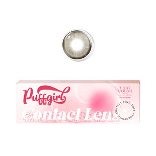 Puffgirl日抛小熊欧尼热卖大小直径正品美瞳自然彩色近视隐形眼镜