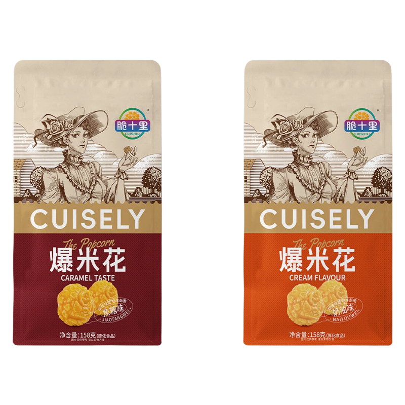 爆米花球形奶油焦糖味袋装158g