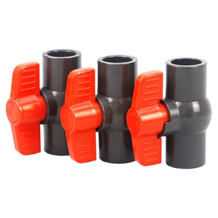 UPVC球阀国标工业化工PVC管排水给水管阀门开关手动25 32 50 110