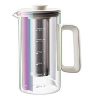 格丽思GREENIS冷水壶萃取凉水壶玻璃耐高温冰箱家用冷泡花果茶杯