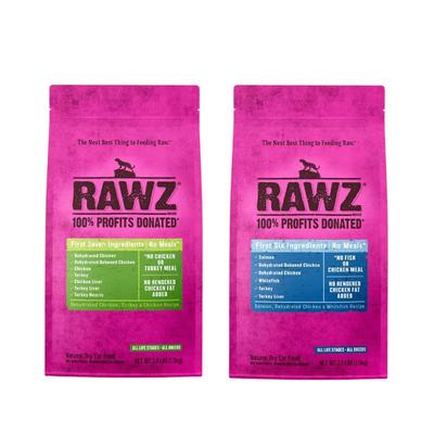 1.75磅百补rawz罗斯鲜肉高蛋白低敏鸡肉火鸡三文鱼配方成幼全猫粮