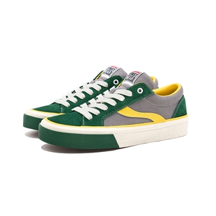 VISION X ODD ASTLEY PRO丛林绿低帮翻毛皮帆布鞋滑板鞋