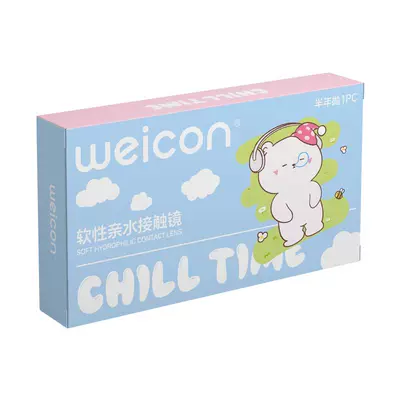 卫康缤纷日记美瞳半年抛1片装小直径隐形眼镜嗨森兜风旗舰惬意sk