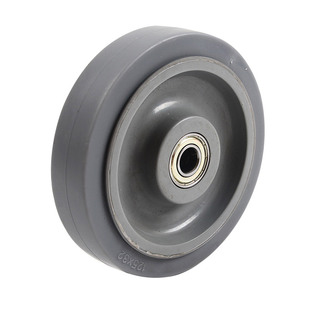脚轮3寸4寸5寸橡胶轮静音轮单轮双轴承定向小轮子轱辘刹车万向轮