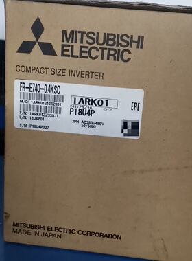 全新三菱变频器FR-E740-0.4KSC，正品保障！三菱电-议价